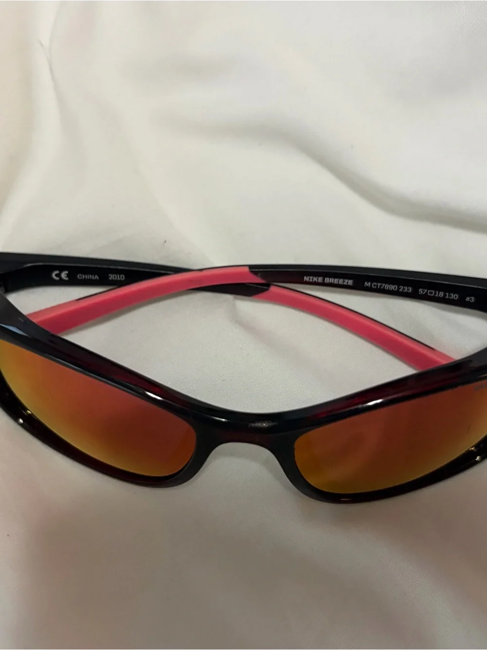 Nike Women's Sunglasses with Red Mirror Lenses